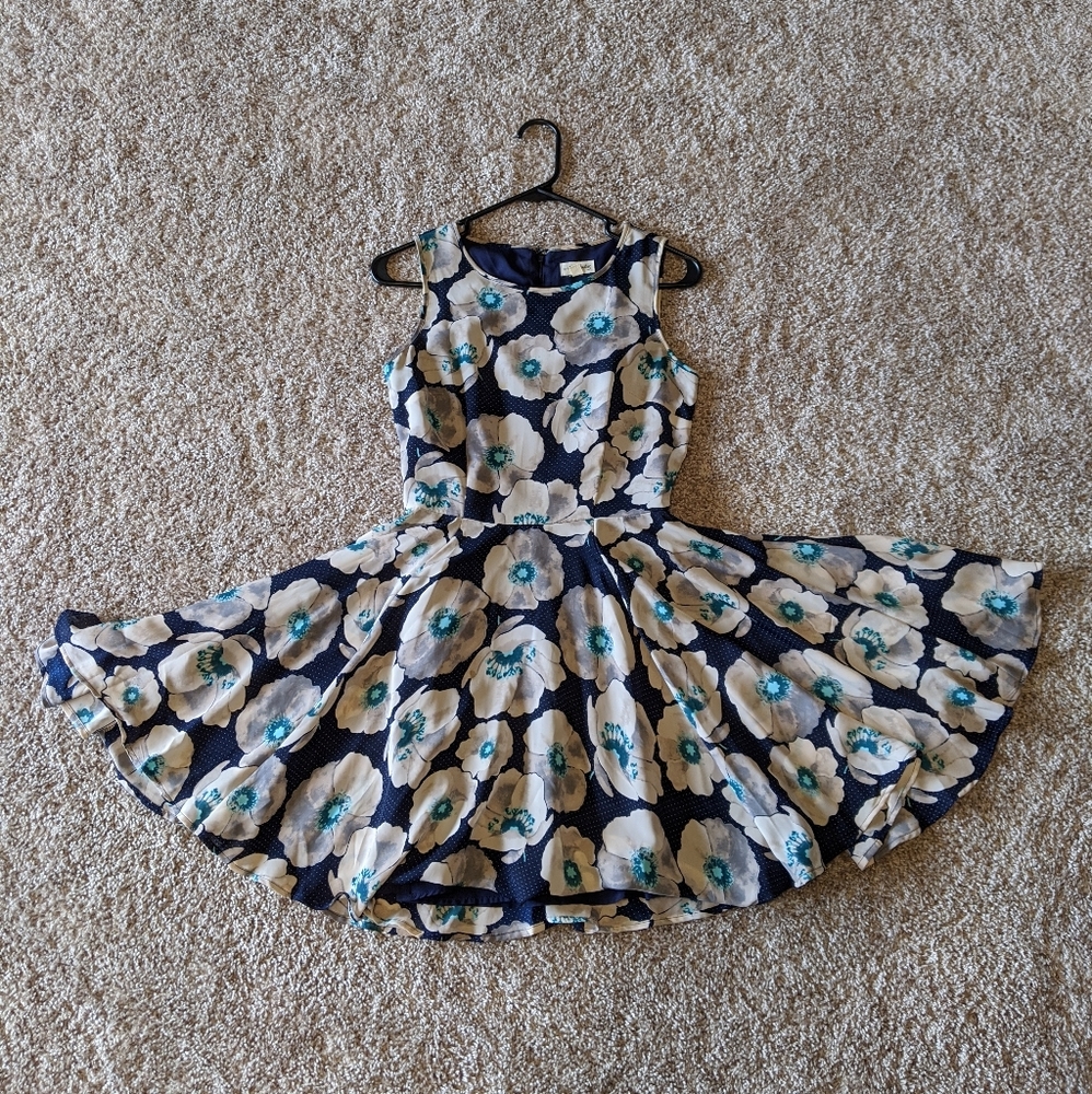 Maison Jules Sleeveless Fit-and-Flare Dress